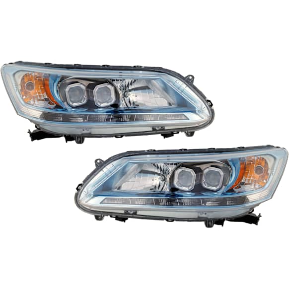 2014 Honda Accord - Driver and Passenger Side LED Headlight, With bulb(s), OE Replacement