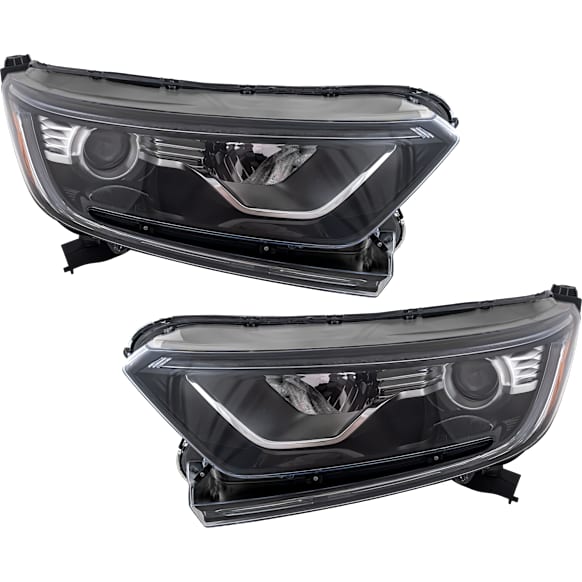 Driver and Passenger Side Headlights, with Bulbs, Halogen, North America Built Vehicle