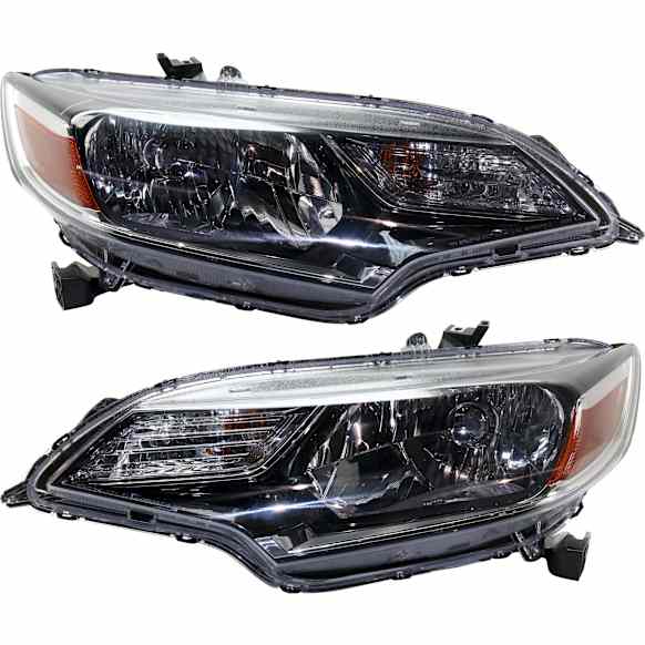 Driver and Passenger Side Halogen Headlight, With bulb(s), OE Replacement