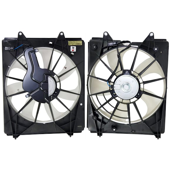 OE Replacement Radiator Fan Driver and Passenger Side, 3.5L, 6Cyl, Single fan