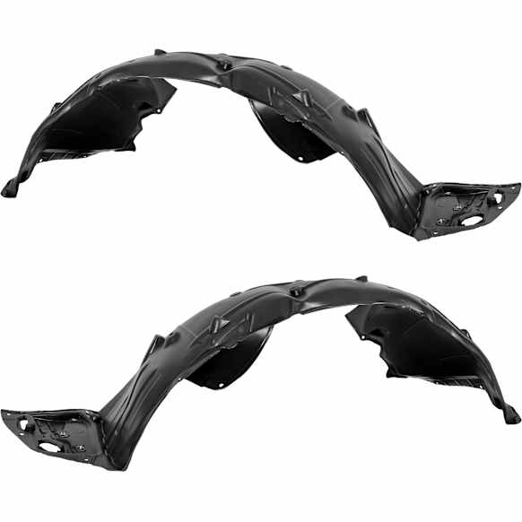Front, Driver and Passenger Side, Fender Liner, Sedan, Japan Built Vehicle