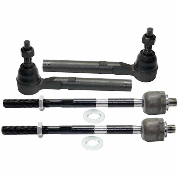 Front, Driver and Passenger Side, Inner and Outer Tie Rod Ends