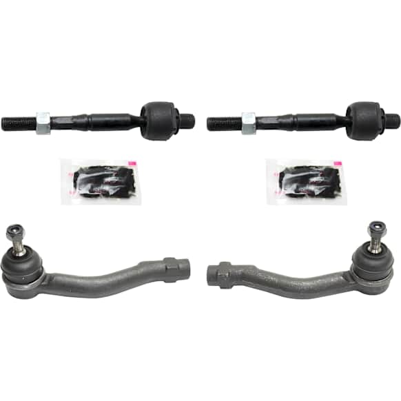 Front, Driver and Passenger Side, Inner and Outer Tie Rod Ends
