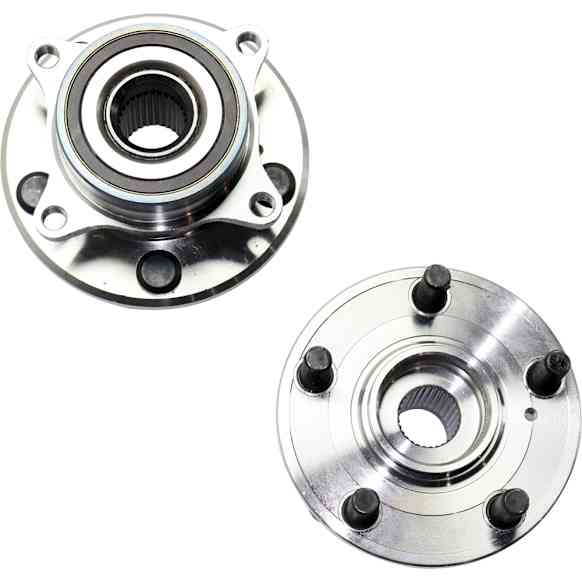 Front, Driver and Passenger Side Wheel Hub, 5 Lugs, With Bearing,, 3.5L, 6Cyl