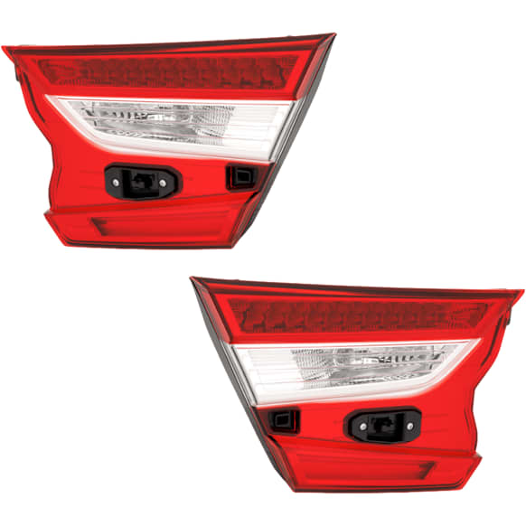 Driver and Passenger Side, Inner Halogen Tail Light, With bulb(s), OE Replacement, CAPA Certified
