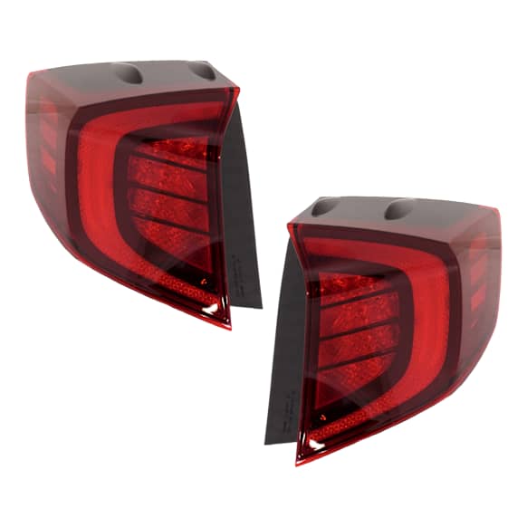 Driver and Passenger Side, Outer LED Tail Light, With bulb(s), OE Replacement, CAPA Certified
