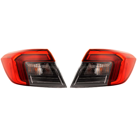 Driver and Passenger Side, Outer LED Tail Light, With bulb(s), OE Replacement, CAPA Certified
