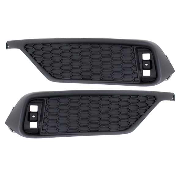 Rear, Driver and Passenger Side Bumper Trims, Black, Coupe