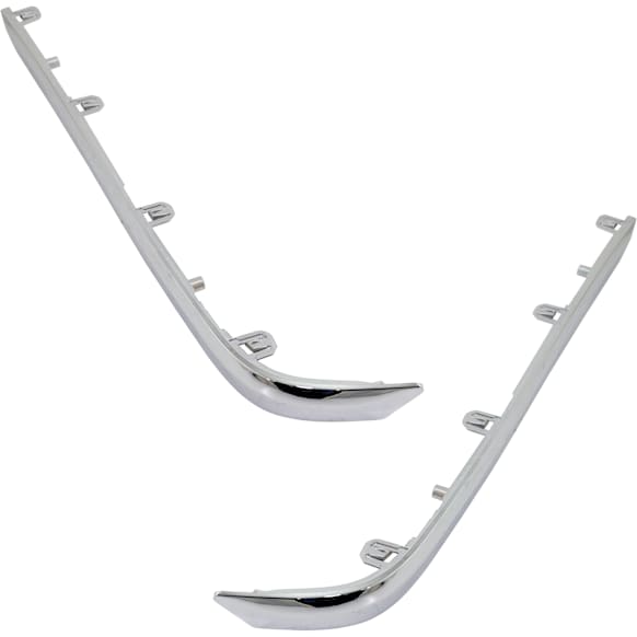 2017-2025 Honda Ridgeline - Rear, Driver and Passenger Side Bumper Trims, Chrome