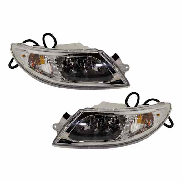 Driver and Passenger Side Halogen Headlight, With bulb(s), OE Replacement