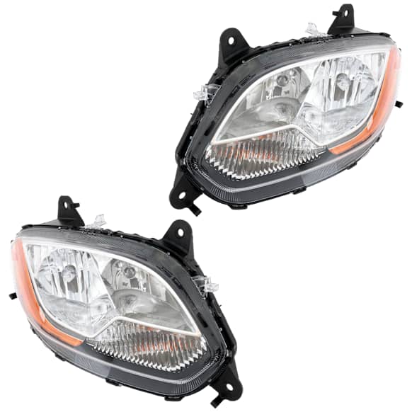 Driver and Passenger Side Halogen Headlight, With bulb(s)