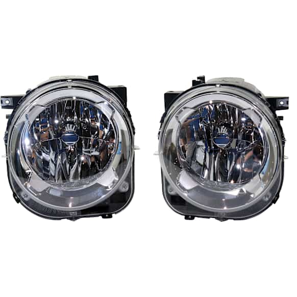 Driver and Passenger Side Halogen Headlight, With bulb(s), OE Replacement, CAPA Certified