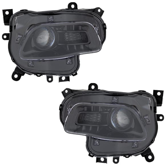 Driver and Passenger Side Halogen Headlight, With bulb(s), OE Replacement, CAPA Certified