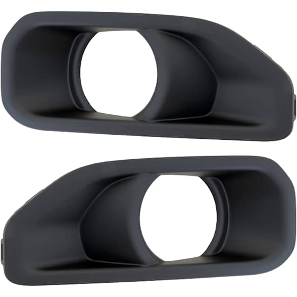Front, Driver and Passenger Side Fog Light Trims, Primed