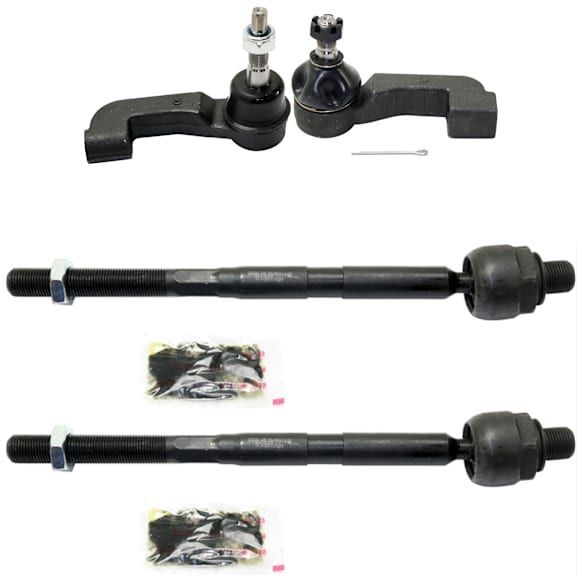 Front, Driver and Passenger Side, Inner and Outer Tie Rod End