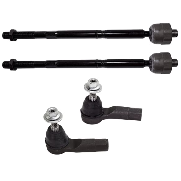 Front, Driver and Passenger Side, Inner and Outer Tie Rod End