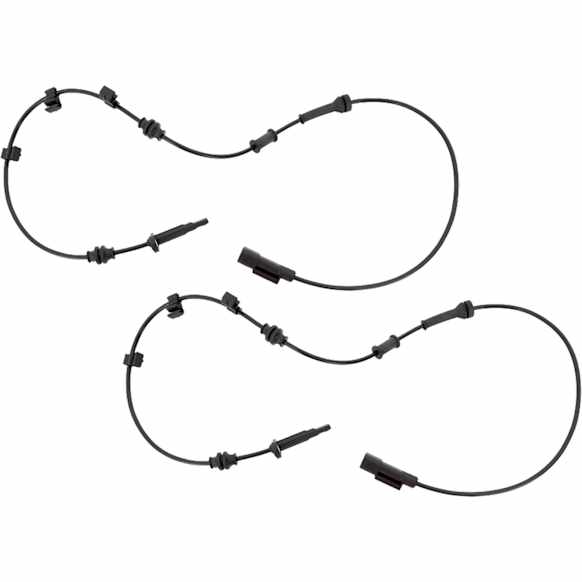 Rear, Driver and Passenger Side ABS Speed Sensors, With Off Road Suspension