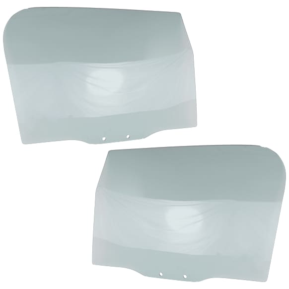 Front, Driver and Passenger Side Door Glasses, Green Tint, Replaces NAGS No. DD09069GTN