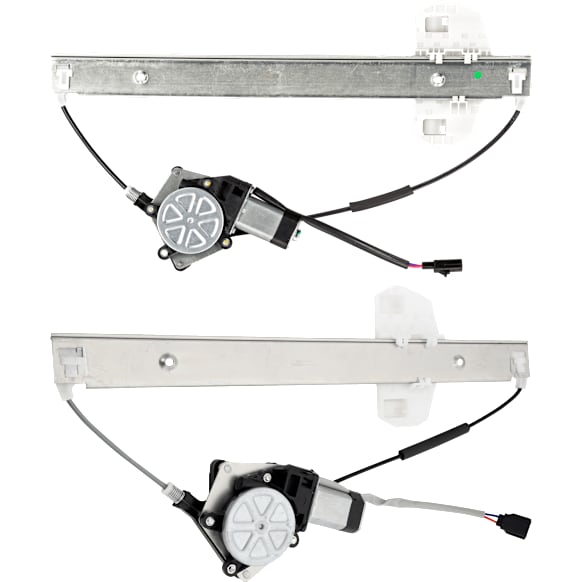Front And Rear, Passenger Side Power Window Regulator, With Motor
