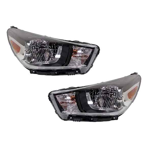 Driver and Passenger Side Halogen Headlight, With bulb(s), OE Replacement, CAPA Certified