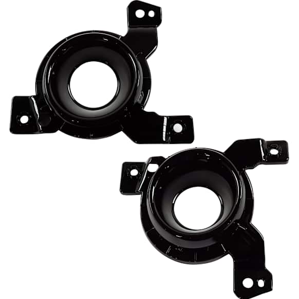 Fog Light Cover - Front, Driver and Passenger Side, Black