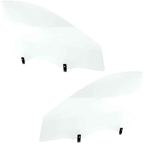 Front, Driver and Passenger Side Door Glasses, Green Tint, Replaces NAGS No. FD22381GTY