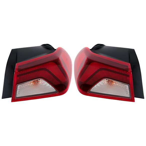 Driver and Passenger Side, Outer Halogen Tail Light, With bulb(s), OE Replacement