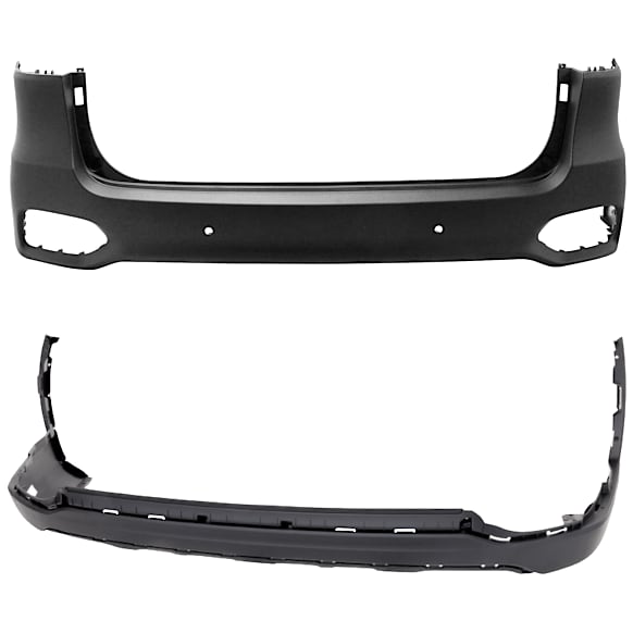 Rear, Upper And Lower Upper - Primed, Lower - Textured Bumper Cover