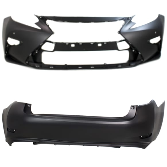 Front and Rear Primed Bumper Cover Base