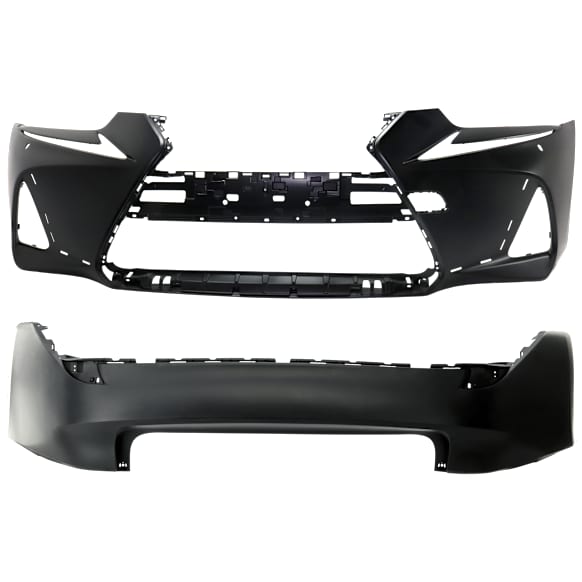Front and Rear Primed Bumper Cover