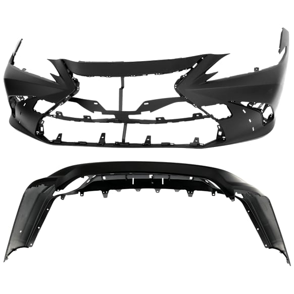Front and Rear Primed Bumper Cover