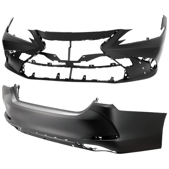 Front and Rear Primed Bumper Cover