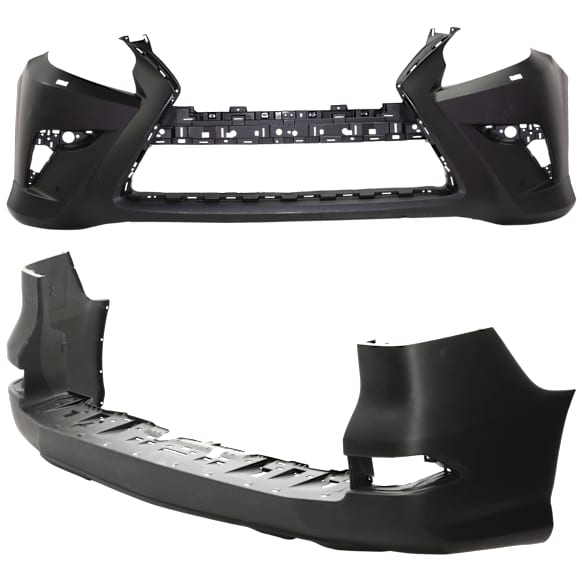 Front and Rear Primed Bumper Cover