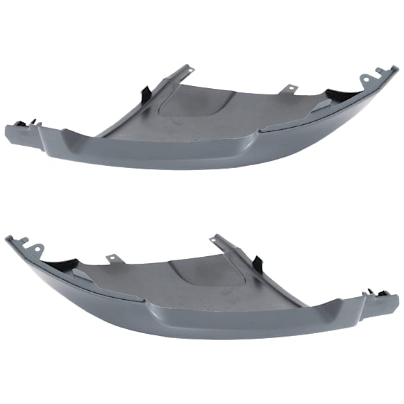 Front, Driver and Passenger Side , Primed Bumper Cover, Extensions