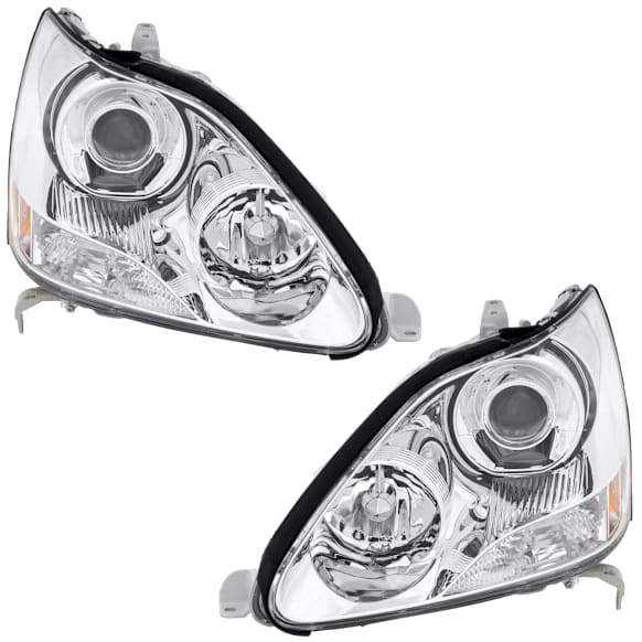 2004 Lexus LS430 - Driver and Passenger Side Halogen Headlight, Without bulb(s), OE Replacement