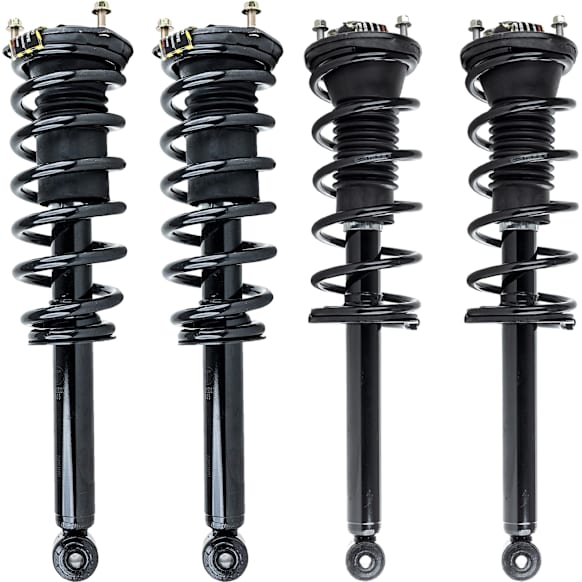 Front and Rear, Driver and Passenger Side Fully Loaded Strut