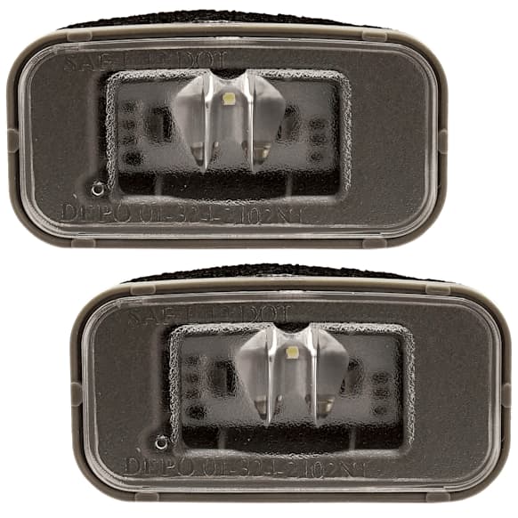 Driver and Passenger Side License Plate Light