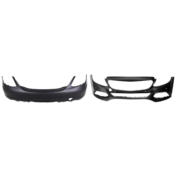 Sedan Front and Rear Primed Bumper Cover