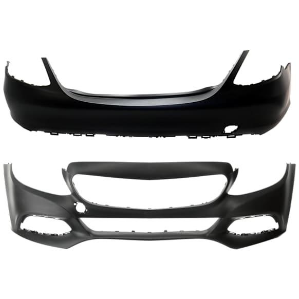 Sedan Front and Rear Primed Bumper Cover