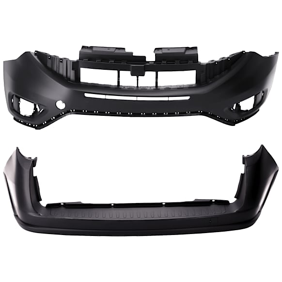 Front and Rear Primed Bumper Cover