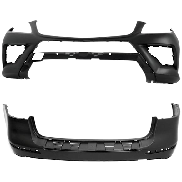 Front and Rear Primed Bumper Cover