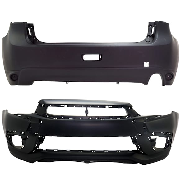 Front and Rear Primed Bumper Cover
