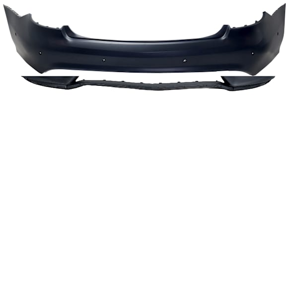Front and Rear Primed Bumper Cover