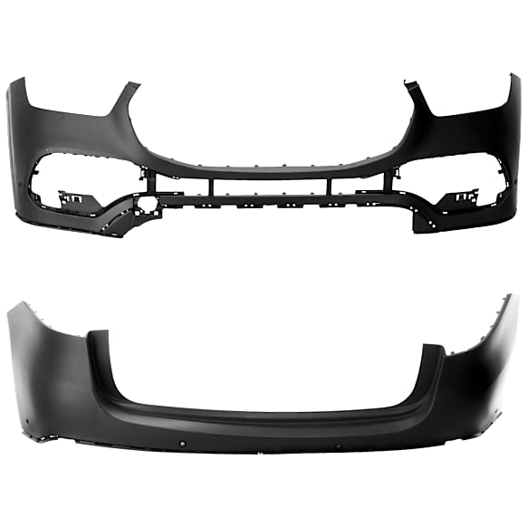 Front and Rear Primed Bumper Cover