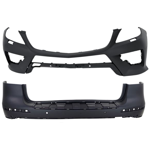 Front and Rear Primed Bumper Cover