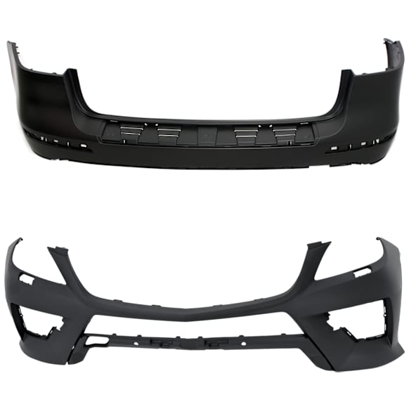 Front and Rear Primed Bumper Cover