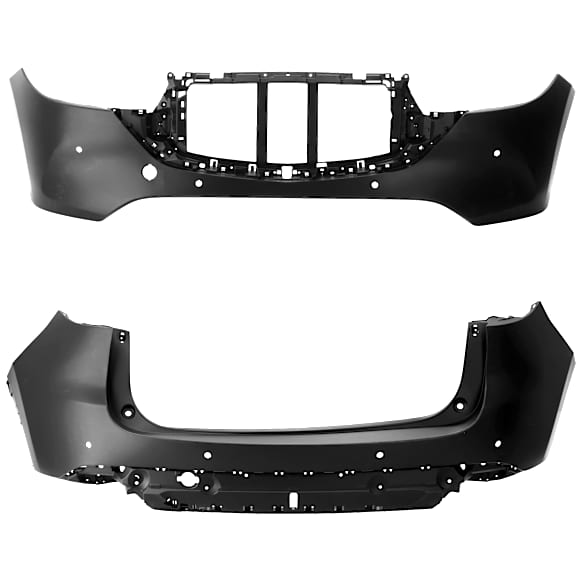 Front and Rear Primed Bumper Cover 2.5L, 4Cyl