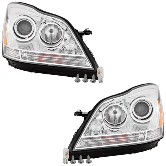 Driver and Passenger Side Headlights, without Bulbs, HID/Xenon, without HID Bulbs and ballast
