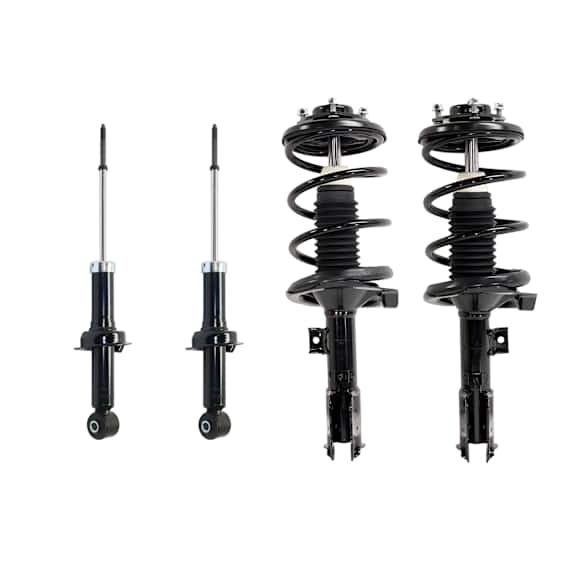 Front and Rear, Driver and Passenger Side Shock and Fully Loaded Strut, Automatic CVT Transmission