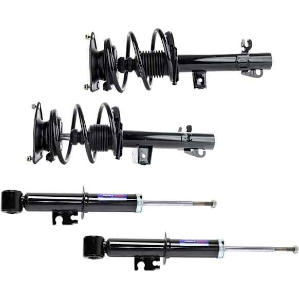 Front and Rear, Driver and Passenger Side Shock and Fully Loaded Strut
